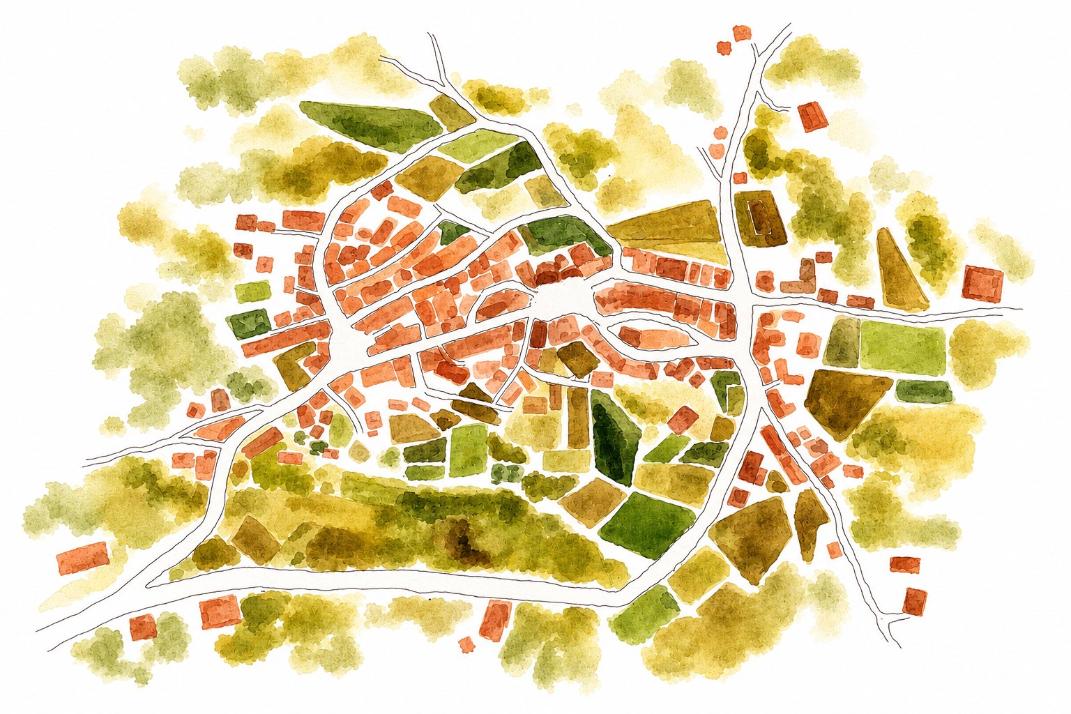 Mapa da aldeia